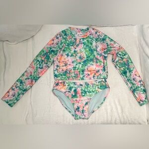 Cat & Jack “Poolside Remix” Tie-Dye Rash Guard Set